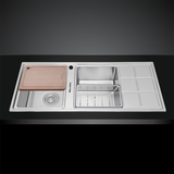 Chậu Rửa Bát 2 Hố Malloca MS 8815R