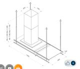 Máy Hút Mùi Đảo Malloca Indust K140B