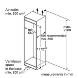 Tủ Lạnh Âm Tủ Bosch KIS87AF30T 539.16.320