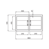 Chậu Rửa Bát 2 Hố Malloca Smart K-450