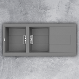 Chậu Rửa Bát 2 Hố Malloca Titanium K-50073