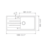 Chậu Rửa Bát 1 Hố Hafele HS-GSD10050 570.32.530