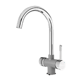 Vòi rửa bát Konox ba đường nước RO Trim-Water Grey