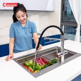 Vòi Rửa 3 Đường Nước Konox Combi Chrome