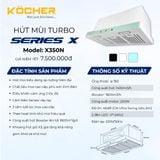 Máy Hút Mùi Kocher TURBO X350D/T/N