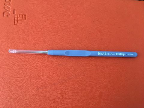  Kim móc Tulip Etimo xanh - tách lẻ - ETIMO Steel Crochet Hook with Cushion Grip Set Pemium Gold 