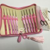  Bộ kim Tulip hồng - Tulip ETIMO Rose Lace Crochet Hook with Cushion Grip Set 
