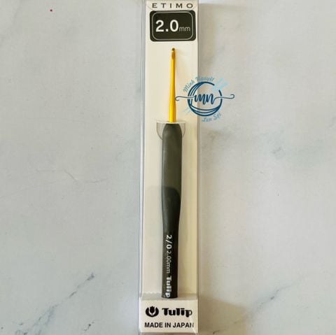  Tulip Etimo Crochet hook with cushion grip - Tulip xám 