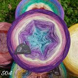  Sợi cầu vồng có kim tuyến (Metallic Yarncake) 