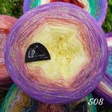  Sợi cầu vồng có kim tuyến (Metallic Yarncake) 