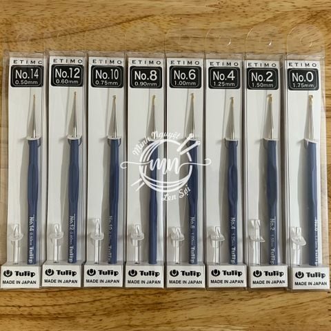  Tulip Etimo Steel Crochet Hoook - Kim Tulip xanh 