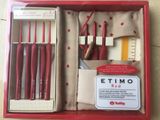  Bộ kim móc Tulip đỏ - ETIMO Red Crochet Hook with Cushion Grip Set 