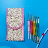  Bộ kim móc Hamanaka - túi vải, 7 kim 