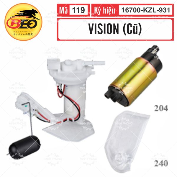 Bộ bơm xăng Beo VISION (CŨ ) - 119