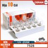 Đèn PHA HALOGEN xe máy OSRAM Mã 7528 (21W/5W - 12V) (Hộp 10 Cái)