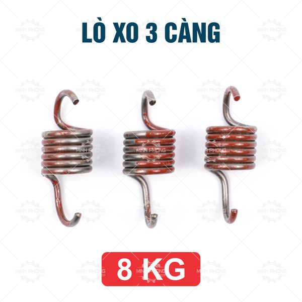 Lò xo 3 càng 8 Kg (sơn đỏ) HONDA (bộ 3 cái) SHIP từ 5 BỘ hoặc MUA KÈM HÀNG