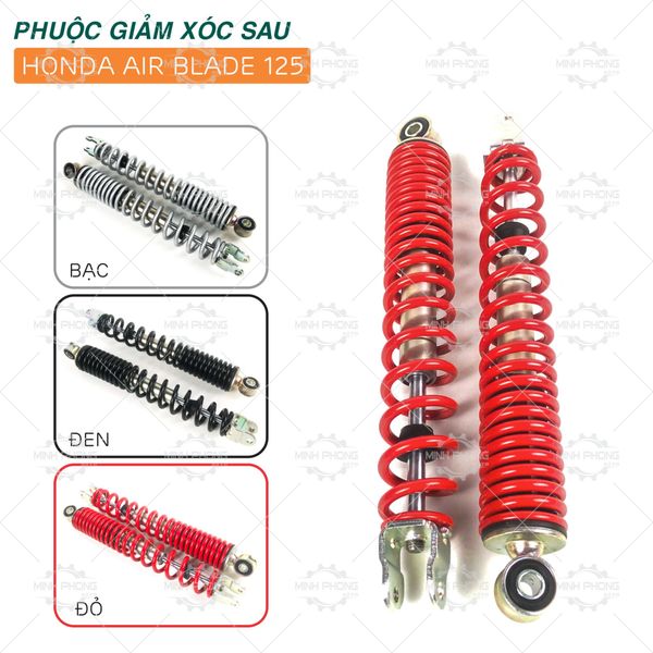 Phuộc giảm xóc AIR BLADE 125 (Đôi) 3 Màu : BẠC - ĐEN - ĐỎ