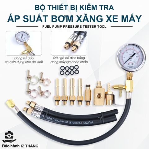 Đồng hồ đo áp suất bơm xăng xe máy Minh Phong