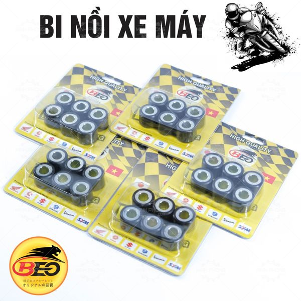 Bi nồi xe máy (Bộ 6 bi) Thương hiệu BEO dùng cho xe Honda / Yamaha