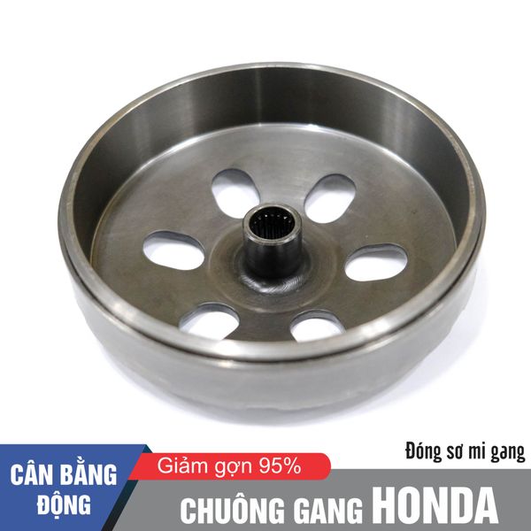 Chuông nồi đóng sơ mi gang cho xe HONDA / Chống rung giật - Hụp ga đầu ( Chuông đã cân bằng động )