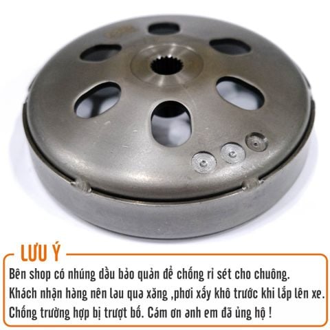 Chuông nồi đóng sơ mi gang cho xe HONDA / Chống rung giật - Hụp ga đầu ( Chuông đã cân bằng động )