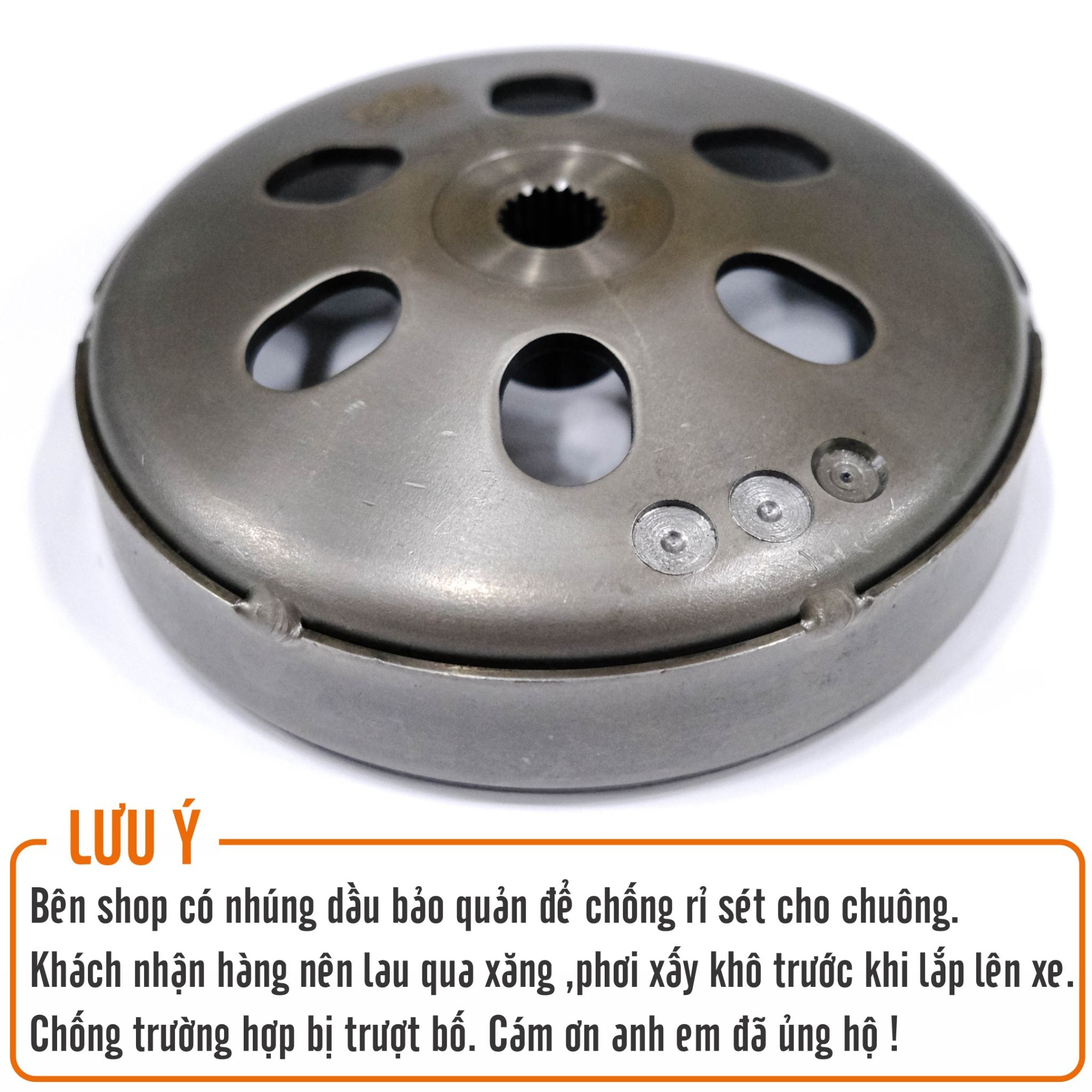 Chuông nồi đóng sơ mi gang cho xe HONDA / Chống rung giật - Hụp ga