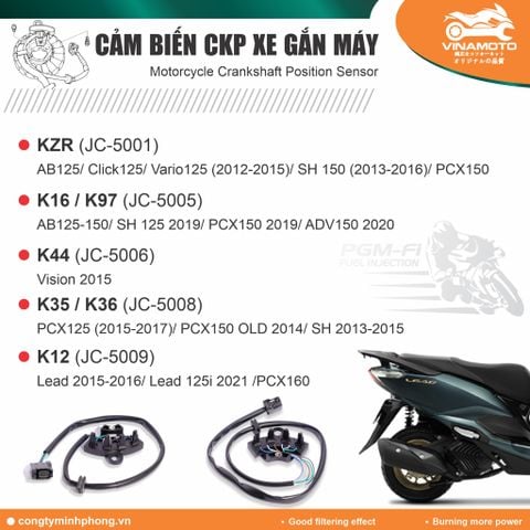 Cảm biến CKP xe máy Honda / Thương hiệu ViNAMOTO