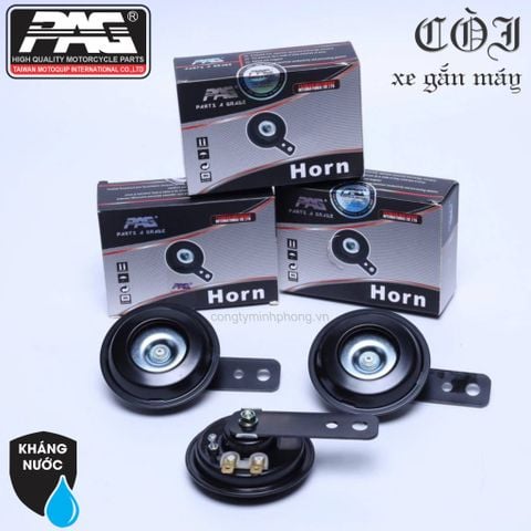 Còi dĩa PAG cho xe máy 12V  Kèn đĩa xe máy