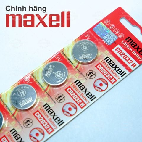Pin chìa khóa Smart key / FOB - CR2032 H Maxell Lithium 3V Hàng Chính Hãng