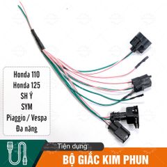 Bộ giắc kim phun xe máy / Giắc béc phun Honda - Vespa  - SYM