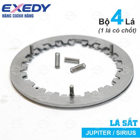 Lá sắt SIRIUS / JUPITER (Bộ 4 Lá) (Có đinh tán + lò xo) Thương hiệu EXEDY