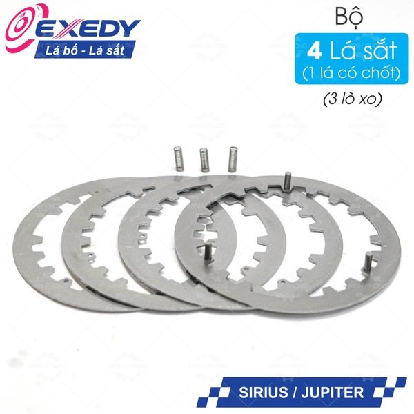 Bộ nồi sau xe SIRIUS - JUPITER ( Bát côn / Mâm ép / Lá bố / Lá côn ) Thương hiệu Exedy