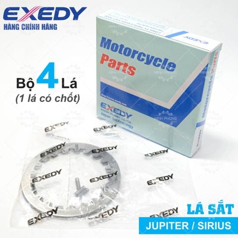 Lá sắt SIRIUS / JUPITER (Bộ 4 Lá) (Có đinh tán + lò xo) Thương hiệu EXEDY