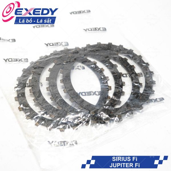 Bộ nồi sau xe SIRIUS Fi - JUPITER Fi ( Mâm ép / Lá bố / Lá côn ) Thương hiệu Exedy