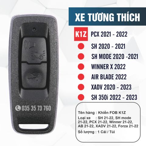 Khiển (FOB) mã K1Z (Hàng thay thế)