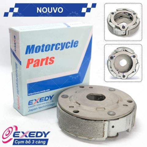 Cụm bố 3 càng xe NOUVO (Guốc văng ly hợp)  Hãng EXEDY