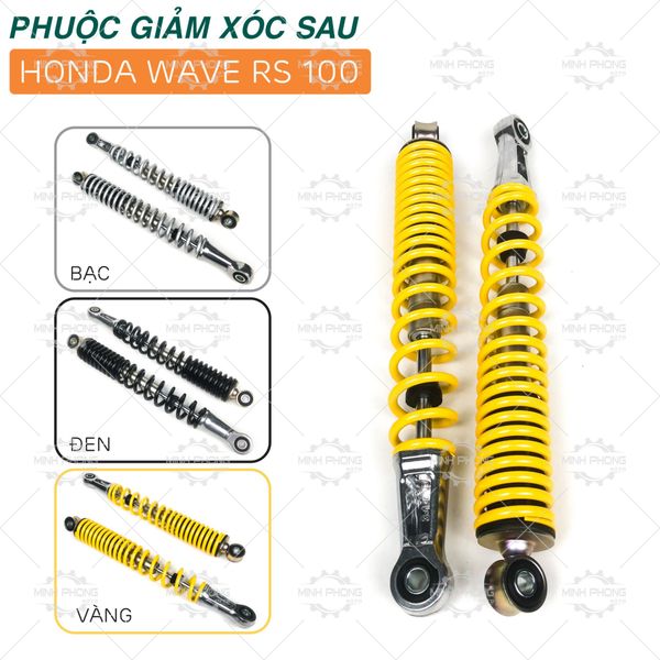 Phuộc giảm xóc WAVE RS 100 (Đôi) 3 Màu : BẠC - ĐEN - VÀNG