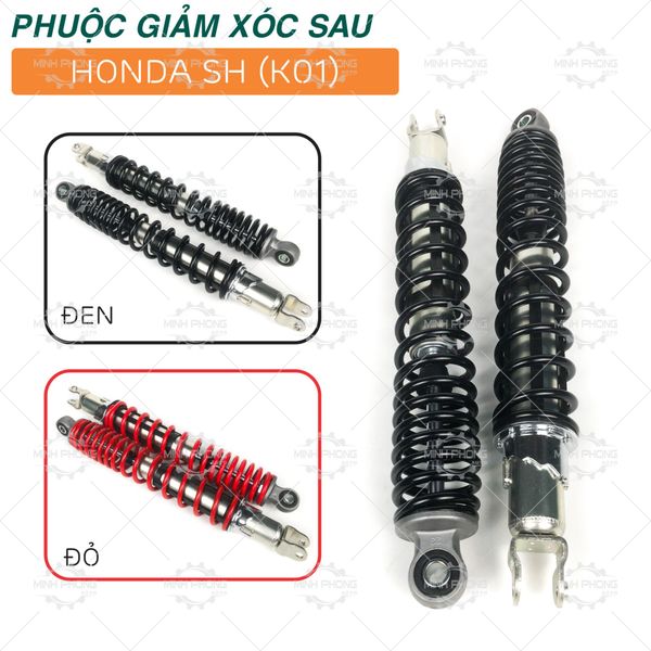 Phuộc giảm xóc SH K01 (Đôi) 2 Màu : ĐỎ - ĐEN