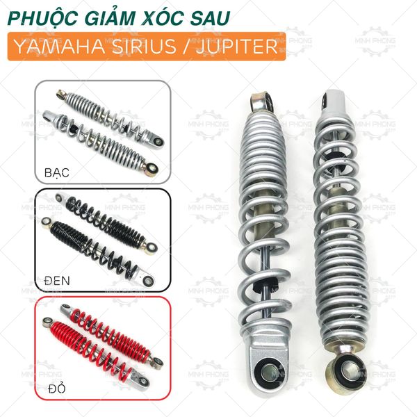 Phuộc giảm xóc SIRIUS/ JUPITER Ø8 (Đôi) 3 Màu : BẠC - ĐEN - ĐỎ