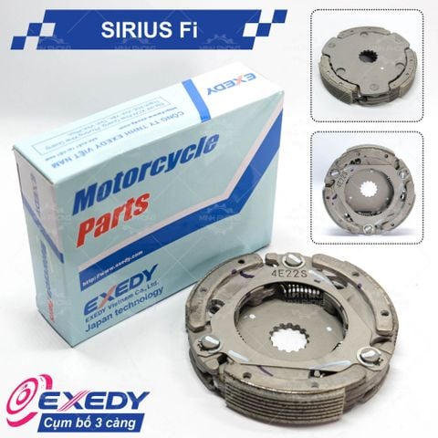 Cụm bố 3 càng xe SIRIUS Fi / JUPITER Fi (Guốc văng ly hợp)  Hãng EXEDY