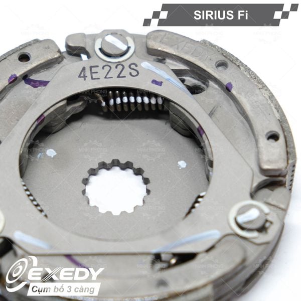Cụm bố 3 càng xe SIRIUS Fi / JUPITER Fi (Guốc văng ly hợp)  Hãng EXEDY