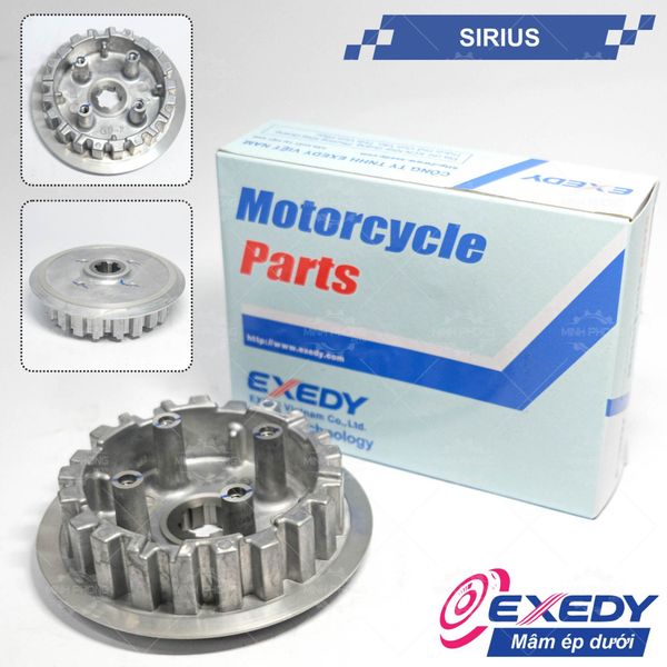 Bộ nồi sau xe SIRIUS - JUPITER ( Bát côn / Mâm ép / Lá bố / Lá côn ) Thương hiệu Exedy