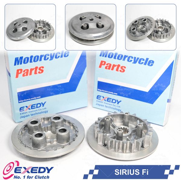 Bộ nồi sau xe SIRIUS Fi - JUPITER Fi ( Mâm ép / Lá bố / Lá côn ) Thương hiệu Exedy