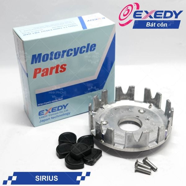 Bát côn ( Chuồng heo ) xe Sirius - Jupiter / Bát côn sau có đinh tán và đệm cao su