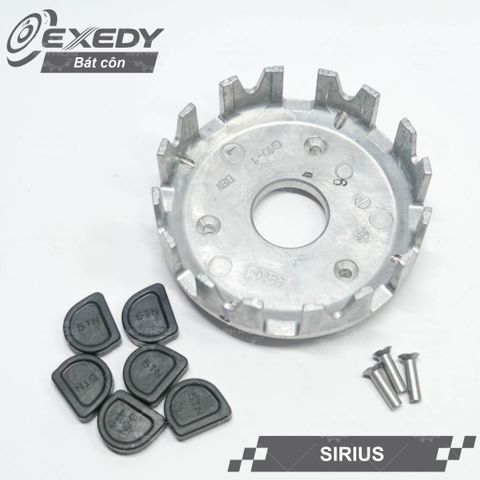 Bát côn ( Chuồng heo ) xe Sirius - Jupiter / Bát côn sau có đinh tán và đệm cao su