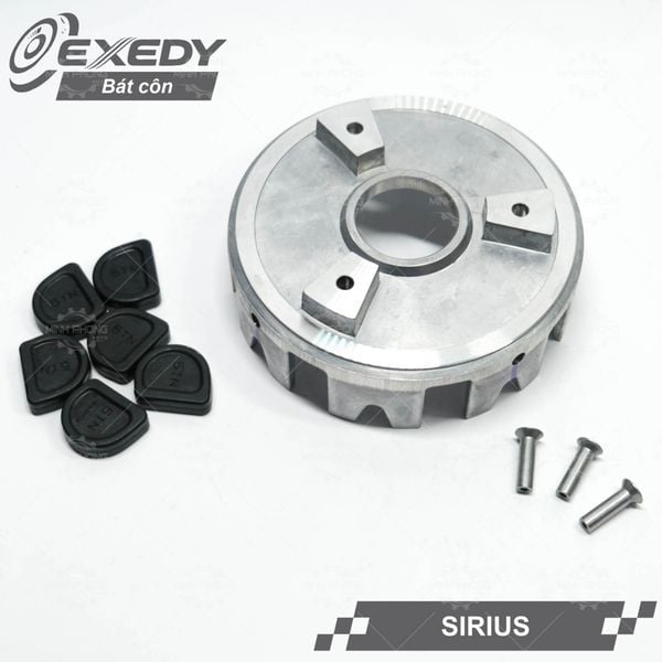 Bát côn ( Chuồng heo ) xe Sirius - Jupiter / Bát côn sau có đinh tán và đệm cao su