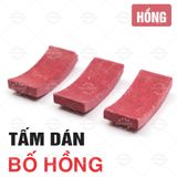 Bố dán cacbon dùng để dán bố nồi tay ga (Bộ 3 tấm) 2 Màu : HỒNG - ĐEN