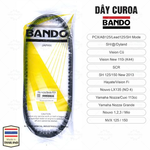 Dây curoa xe máy thương hiệu BANDO