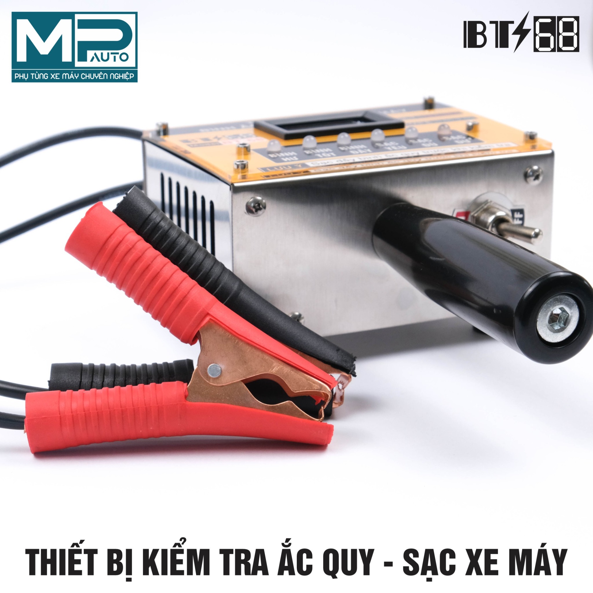 Thiết bị kiểm tra bình ẮC QUY và SẠC xe máy BT68 – Minh Phong Auto