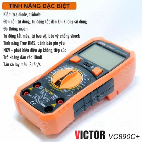 Đồng hồ đa năng Victor VC890C+